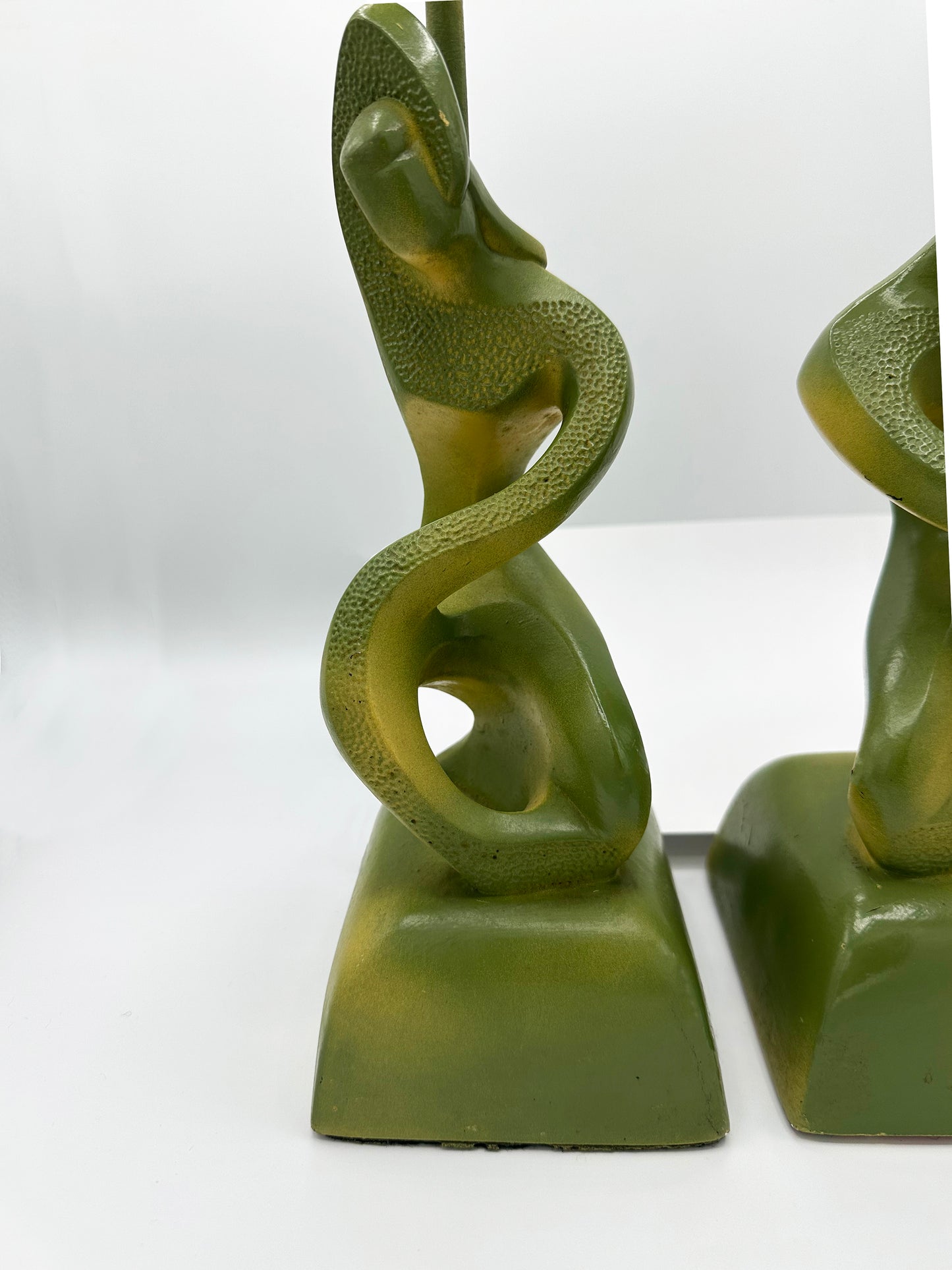 Mid Century Modern Weinberg Style Pair of Lamps by Faip