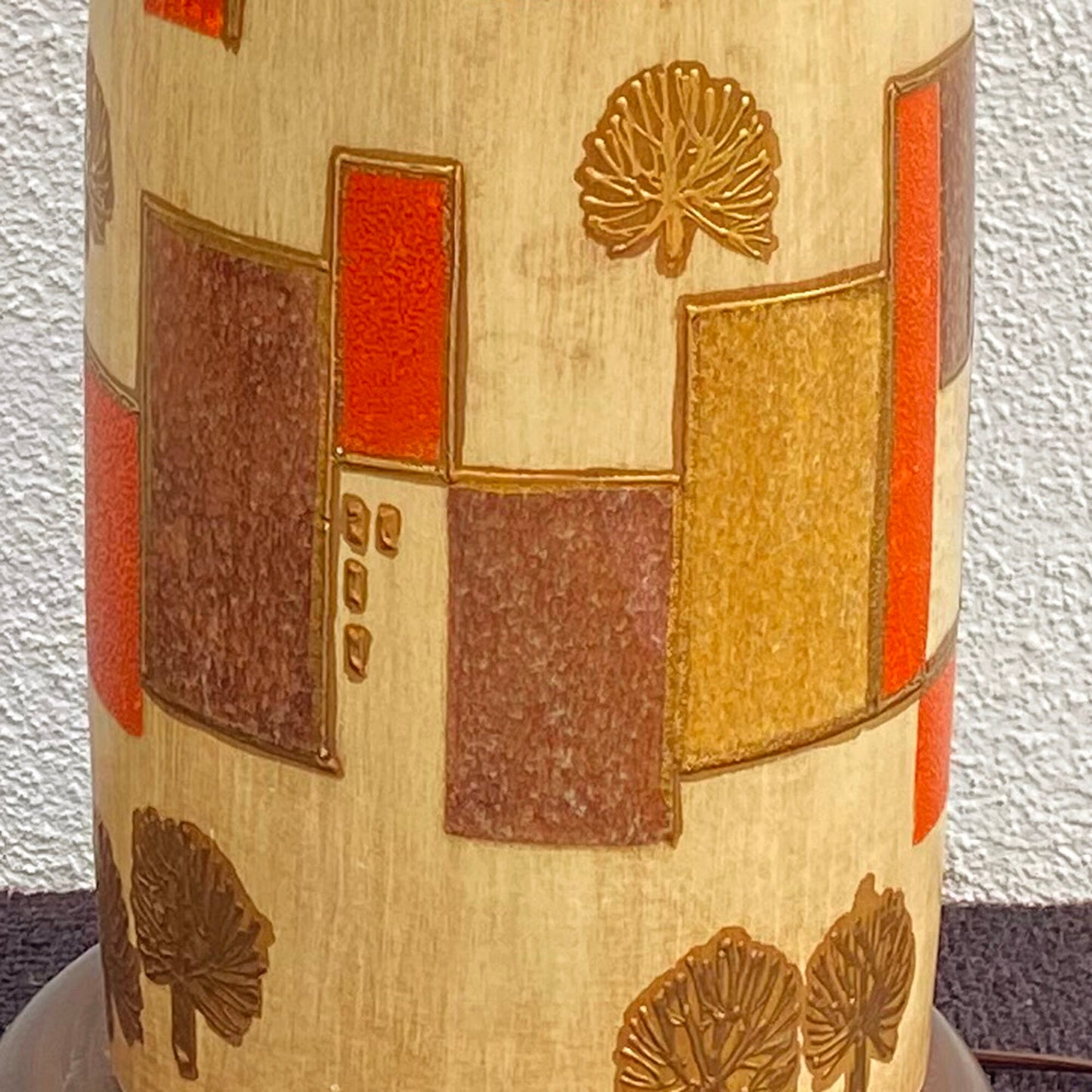 Mid Century Oversized Raymor Style Ceramic Table or Floor Lamp