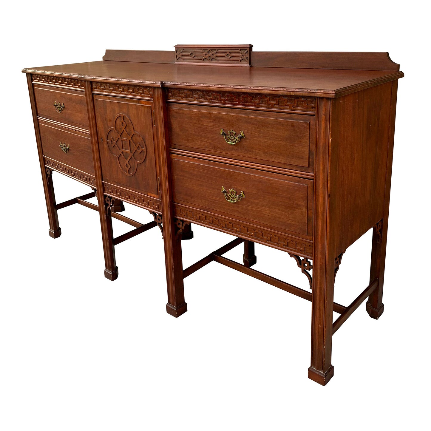 Antique Mahogany Chippendale Sideboard Sheraton Cabinet