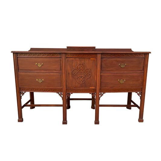 Antique Mahogany Chippendale Sideboard Sheraton Cabinet